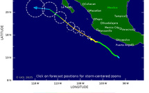 La tempête tropicale Flossie se renforce en ouragan au large du Mexique