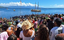 ​Le retour de Hōkūle’a célébré à Tautira 