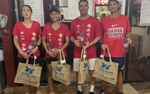 Sports de raquette –  Doublé du duo Cucuel-Rossi au Racketlon de Tahiti