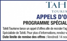 APPEL D'OFFRES DE TAHITI TOURISME