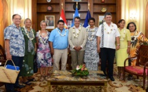Edouard Fritch a parlé environnement avec les Eglises du Pacifique  
