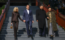 "Ne cédez pas aux sirènes de la division", lance Macron à la fin de son voyage en Chine