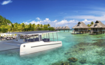 Un catamaran électrique à Raiatea en septembre
