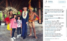 Laeticia Hallyday et ses filles sont à Bora Bora