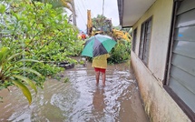 Chutes d’arbres et inondations à Taiarapu