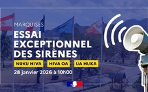 ​Sirènes d’alerte : un test programmé aux Marquises 