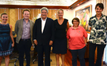 Le ministre du Tourisme s’entretient avec les organisateurs de la Tahiti Pearl Regatta et le représentant d’Amaury Sport Organisation