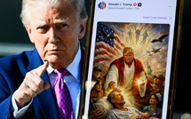 Face à l'indignation de la droite religieuse, Trump retire une image le représentant tel Jésus
