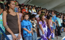 700 élèves de Mahina et Hitiaa o te ra unis ce jeudi matin pour chanter