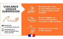 Vague-submersion : extension de la vigilance orange aux Tuamotu Sud et Ouest