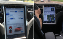 La "Model S" de Tesla, pionnière de la conduite autonome