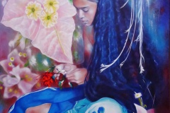 Fraîche et frêle (65x54cm).