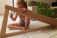 Étape de construction d'une pro harpe.