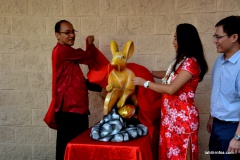 i-La sculpture du Rat de Métal, symbole de cette nouvelle année, sera exposée au Si Ni Tong pendan les deux semaines de fête