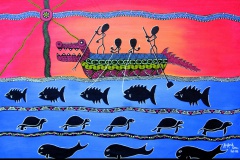 Tiré du livre Le Trottoir magique du clan Kauage paru chez Au Vent des îles.