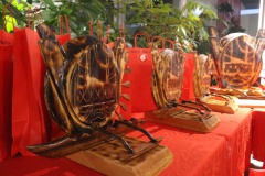 Les trophées ont été réalisés par des artisans.
