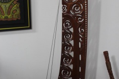 Sculpture sur bois, inspiré d'une proue de pirogue maori.