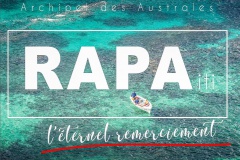 Couverture du livre Rapa iti, l'éternel remerciement.