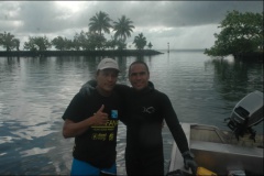 Rahiti BUCHIN et Steeve TETUANUI ont pris une belle avance dès la première manche