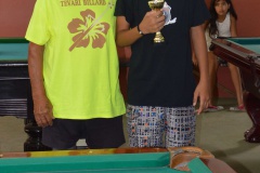 Papi RUAHE membre fondateur de Tevari Billard de Faa'a et Yann LEPEAN de To'a Billard