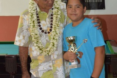 Oscar TEMARU - Maraea RUAHE 1er aux jeux de la 8, 9 et 10 catégorie Junior