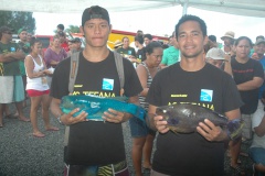 Maui TAEA et Manutahi CHOUNE, malchanceux lors des premières manches, ont réalisé une bien meilleure pêche ce week end