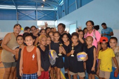 Les équipes filles et garçons de Pamatai sont arrivées deuxième de ce tournoi