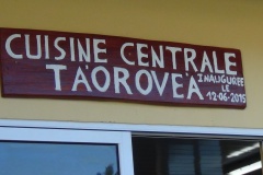 La nouvelle cuisine centrale de Rimatara.