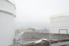 Le site de PPS compte huit citernes de stockage de carburant sur son site de Motu Uta.