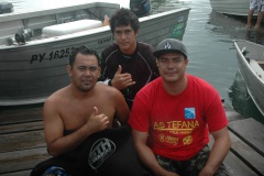 Heiarii AIRIMA et Dadou VERDET surnommés Tumu miro et café de la gare du club Tefana ont pris une bien belle avance chez les novices (3 manches remportées sur 6)