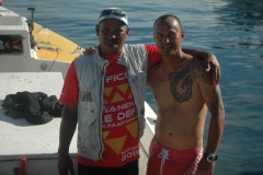 les anciens Edgar TEHAHE et Joel DROLLET toujours aussi passionnés par la compétition