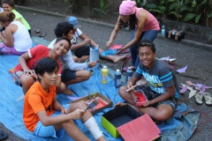 Au total, 140 primaires âgés de 6 à 12 ans et 55 maternelles âgés de 3 à 5 ans se retrouvent tous les jours de ce mois de juillet à l’école To’ata.