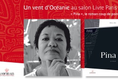 Dédicace au salon du livre de Paris. Titaua Peu pour Pina.