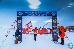 En Antarctique en 2009 pour un marathon.