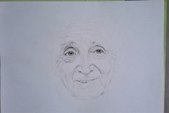 Charles Aznavour en cours.