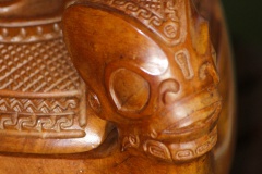 Tête de kotue, récipient pour conserver, entre autres, les crânes des ennemis