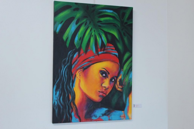 Exposition de Nathalie Euryale salle Muriavai. "La Boudeuse".