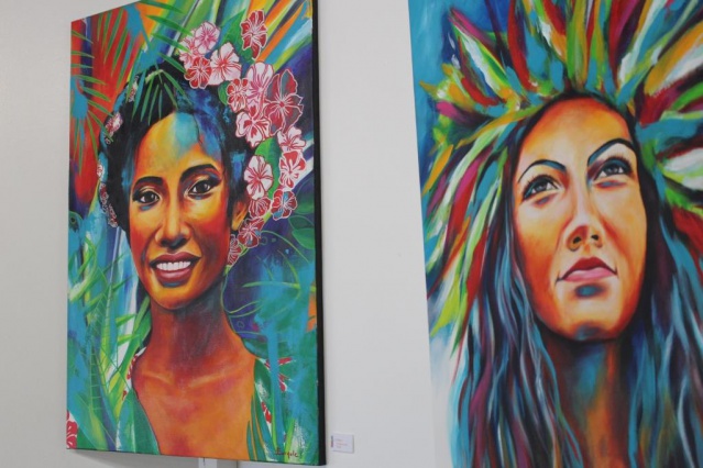 Exposition de Nathalie Euryale salle Muriavai.