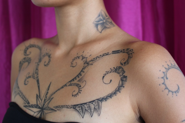 Grace Jaudon, ink Girl Tahiti 2018. Grace Jaudon, ink Girl Tahiti 2018.