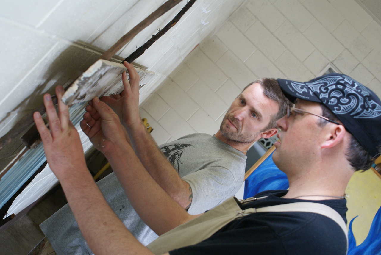 Mike and Chris at work.JPG Mike and Chris at work.JPG