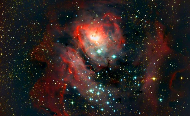 Nébuleuse du Lagon - Crédit : Jean-Pierre Bonnefoy. Nébuleuse du Lagon - Crédit : Jean-Pierre Bonnefoy.