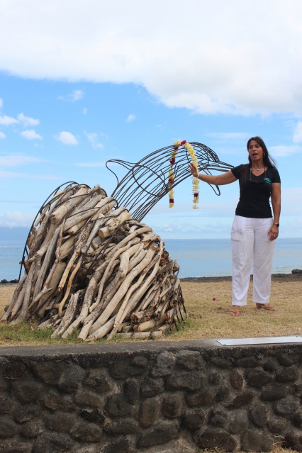 Elle est fabriquée en matériaux recyclés.
