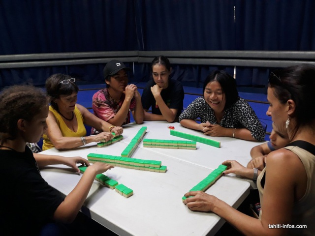Le mah-jong est un jeu de société d'origine chinoise qui se joue à quatre joueurs, avec des pièces appelées tuiles. Après la période d'apprentissage, les joueurs se sont régalés