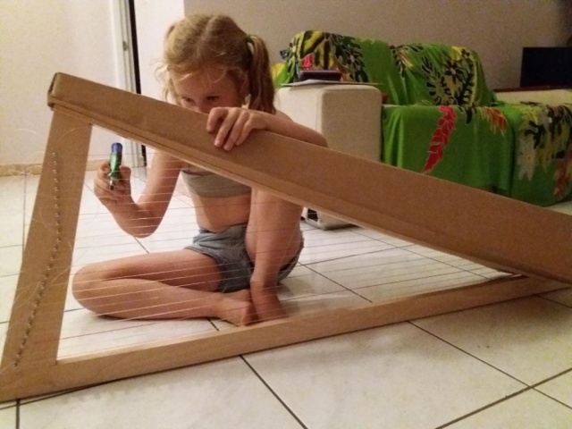 Étape de construction d'une pro harpe.