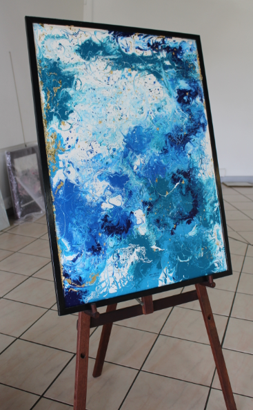 Tableau signé Carole Tinel. Tableau signé Carole Tinel.