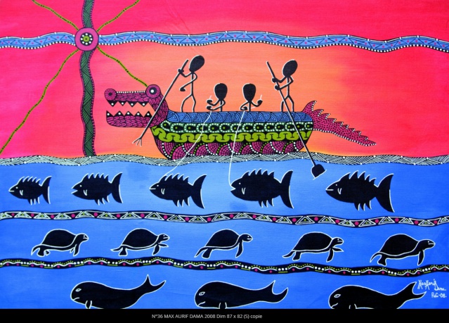 Tiré du livre Le Trottoir magique du clan Kauage paru chez Au Vent des îles.