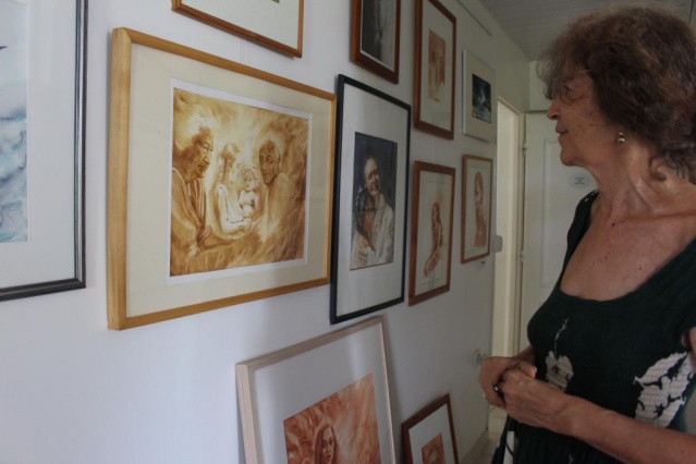 Les peintures de A'amu pour illustrer "Maupiti mon amour".