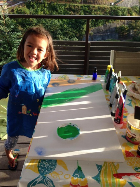 Kalani en pleine action.