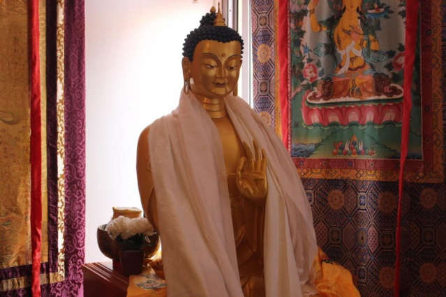 Au centre de méditation Naropa.