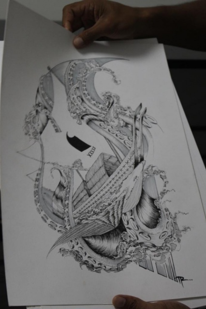 Dessin de Pierre Motahi.